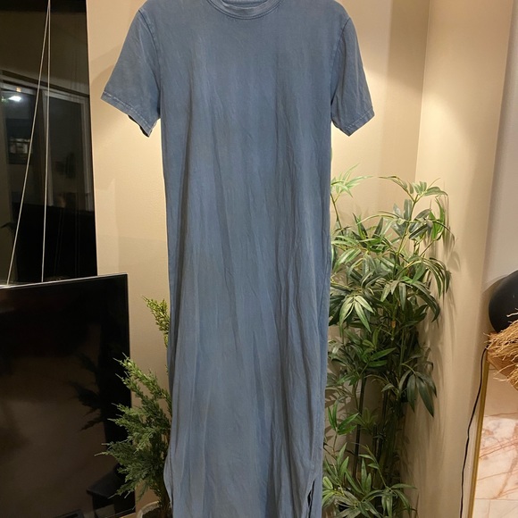 TWIK Visions π Floor Length Cotton T-Dress | Medium - Picture 2 of 4